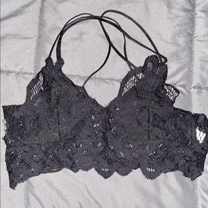 Black lace bralette